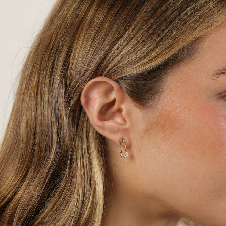 Paperclip Stud Earrings