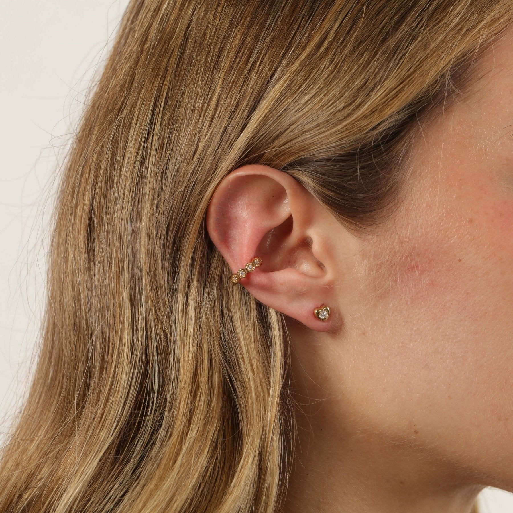 Hexagon Ear Cuff