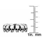 Men's Skull Ring in Sterling Silver