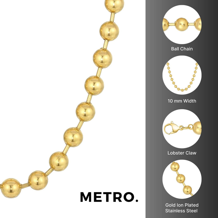Stainless Steel Replacement Ball Chain, 20-30 inch