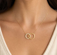 Interlocking Cirlces Pendant in