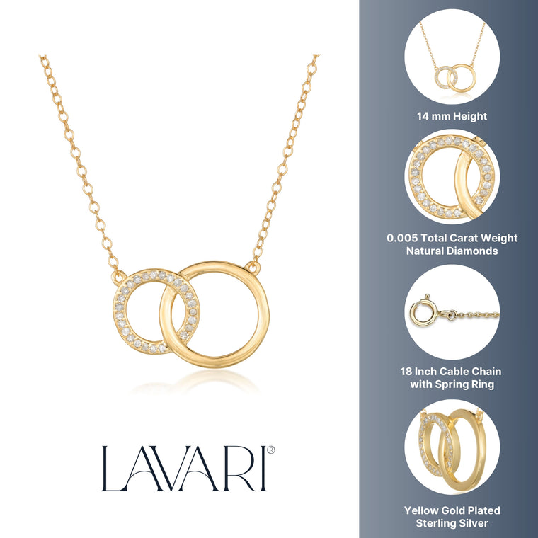 Interlocking Cirlces Pendant in
