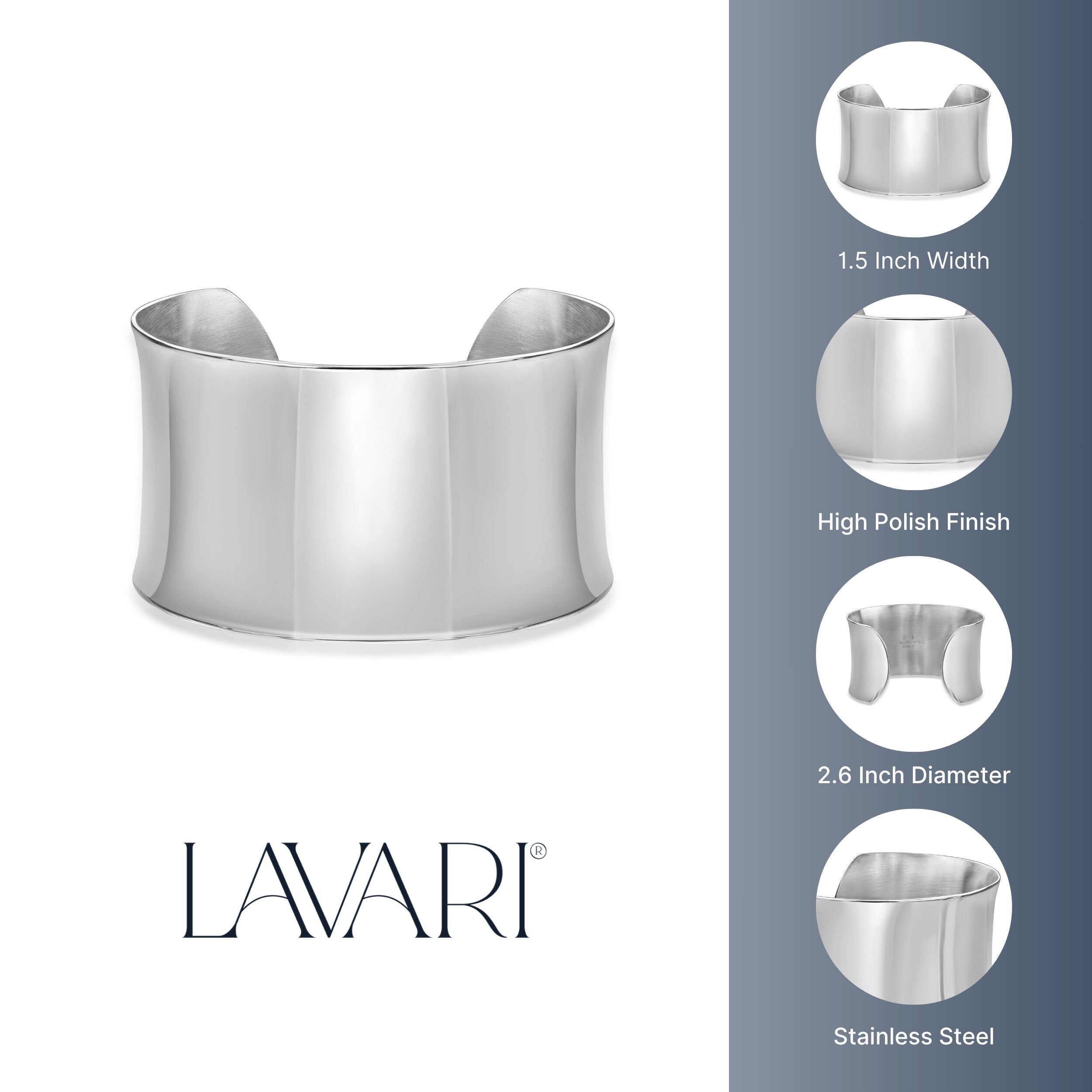 Stainless Steel Cuff Bracelet