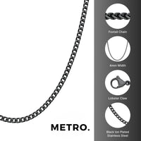 Thin Chain in Black Ion Plated Stainless Steel