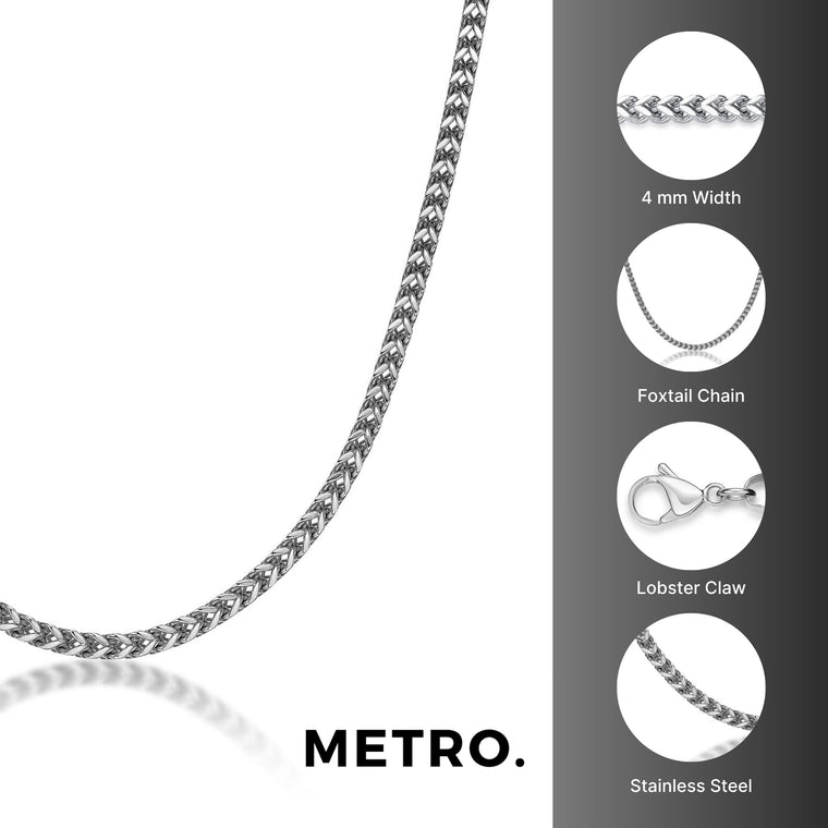 Thin Chain in Steel High Polish Stainless Steel