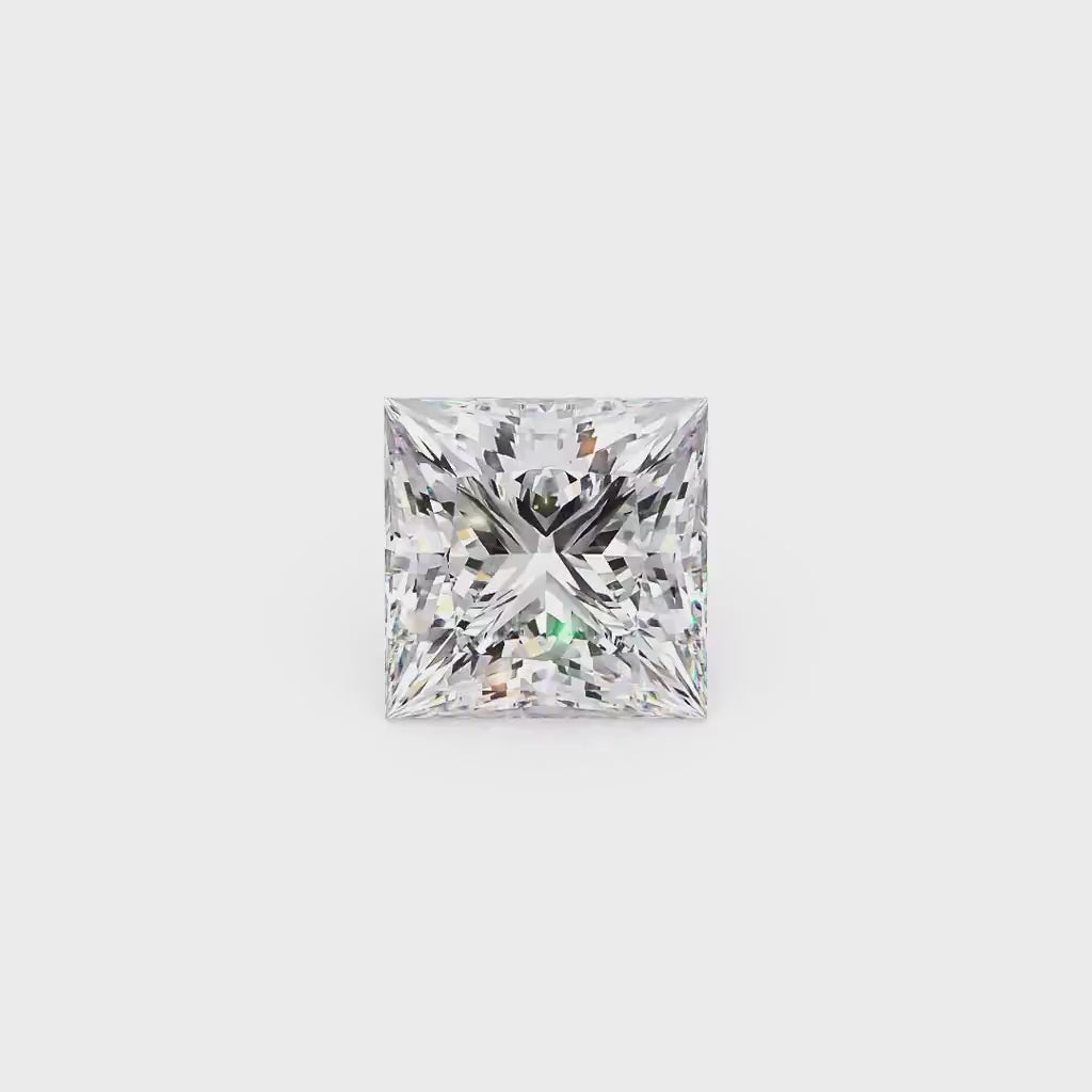 IGI Certified Princess Cut Lab Grown Diamond (D-F Color VS1-VVS2 Clarity)