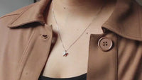 Diamond Mother & Child Starfish Pendant in Sterling Silver (1/10 ct. tw.)