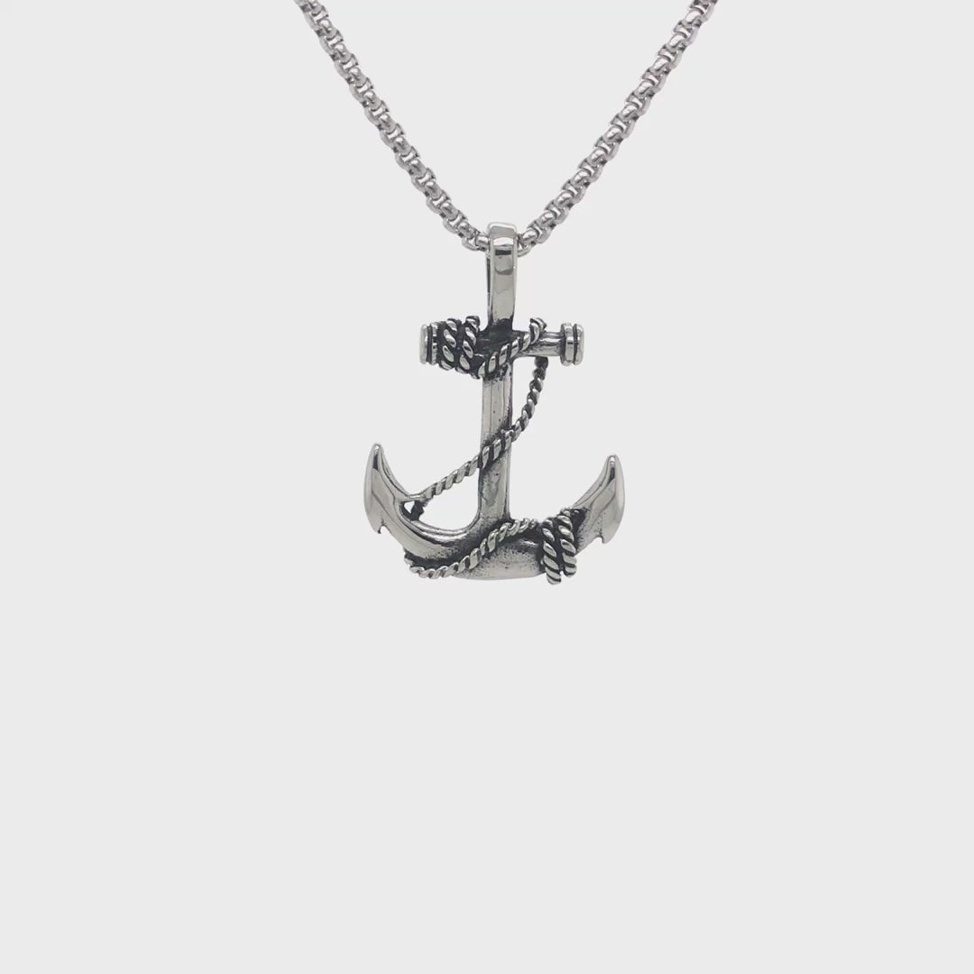 Anchor Pendant in Stainless Steel