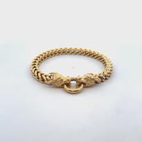 Dragon Head Bracelet in Gold Ion Plated Stainless Steel