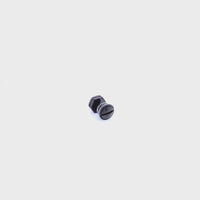 Men's Round Stud Earring in Black Ion Plated Stainless Steel