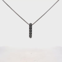 Skull Bar Pendant in Antique Finish Stainless Steel