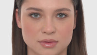 14K Leaf Curved Nose Ring - 20G