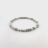 Beaded Bracelet in Stainless Steel