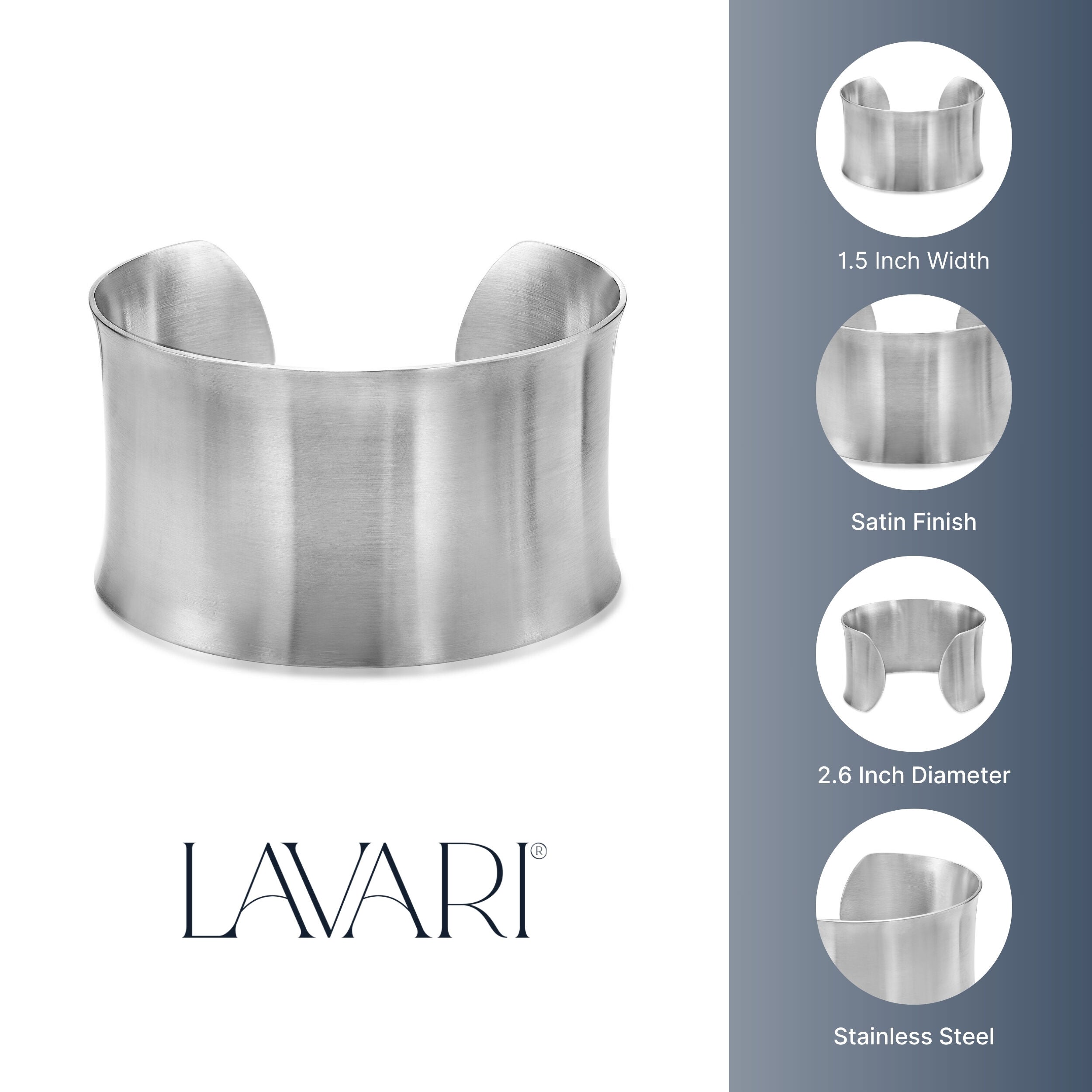 Stainless Steel Cuff Bracelet