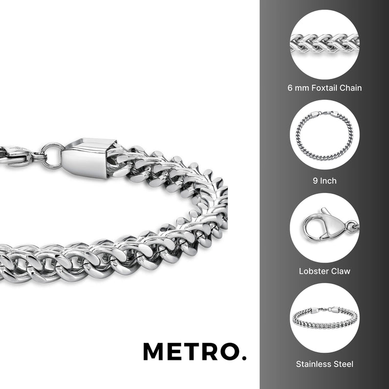 Thick Bracelet in Stainless Steel