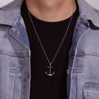 Anchor Pendant in Stainless Steel