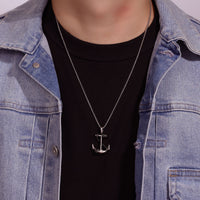Anchor Pendant in Stainless Steel