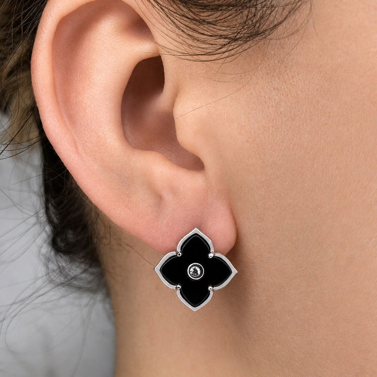 Flora Classic Flower Huggie Earrings