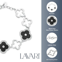 Flora Grand Halo Nine-Station Flower Bracelet