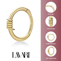 14K Gold Multi-Purpose Clicker - 20G