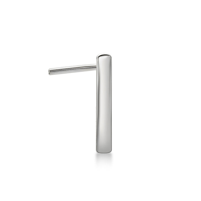14K Faux Hoop L-Shaped Nose Ring - 20G