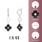 Flora Classic Double Flower Drop Earrings