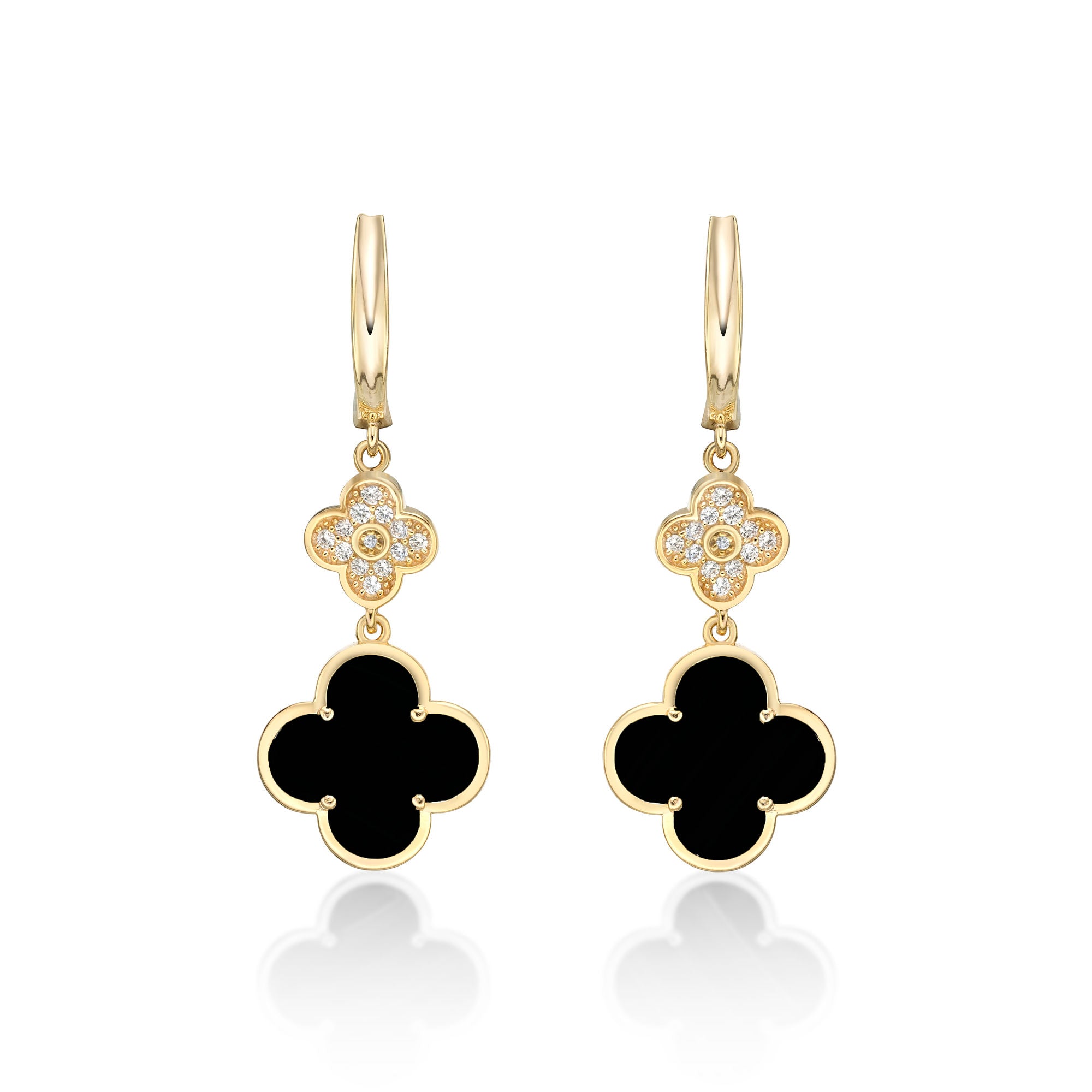 Flora Classic Twin Flower Earrings