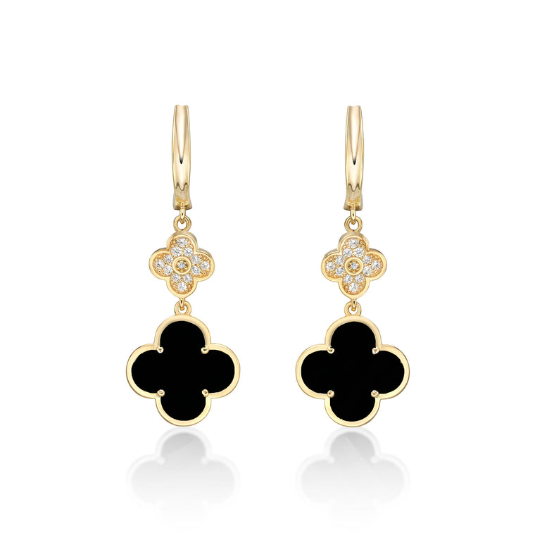 Flora Classic Twin Flower Earrings