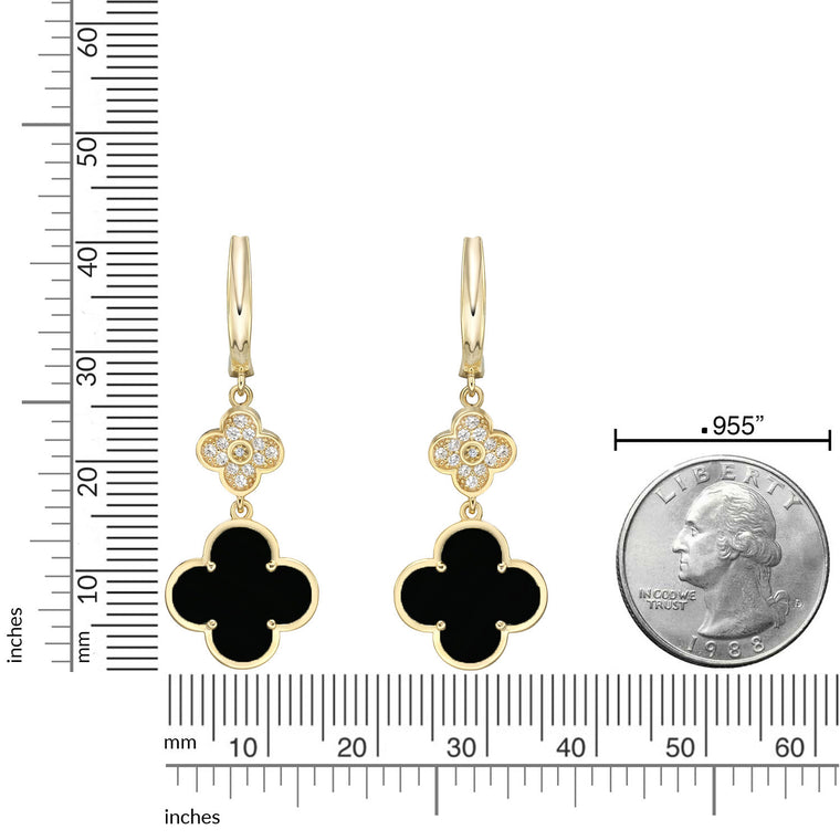 Flora Classic Twin Flower Earrings