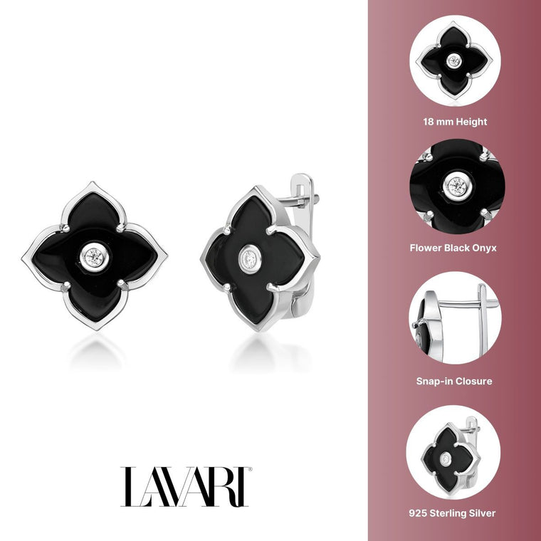 Flora Classic Flower Huggie Earrings