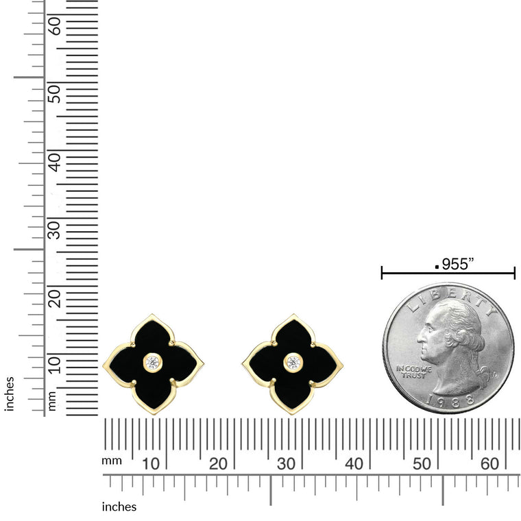 Flora Classic Flower Huggie Earrings