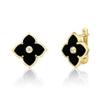 Flora Classic Flower Huggie Earrings