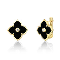 Flora Classic Flower Huggie Earrings