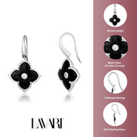 Flora Classic Flower Fish Hook Earrings