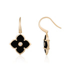 Flora Classic Flower Fish Hook Earrings