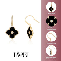 Flora Classic Flower Fish Hook Earrings