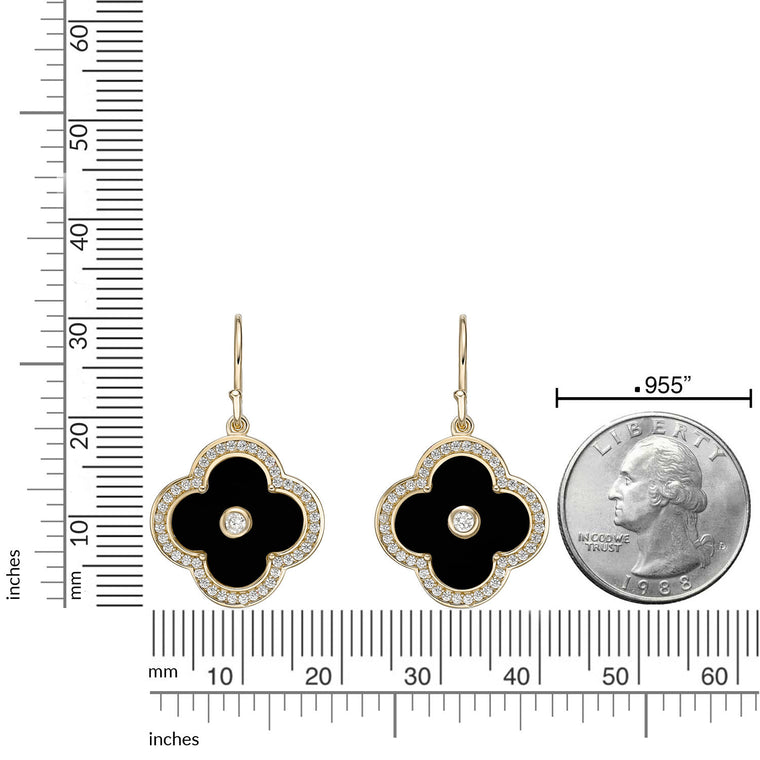 Flora Halo Flower Hook Earrings