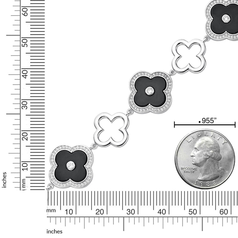 Flora Grand Halo Nine-Station Flower Bracelet