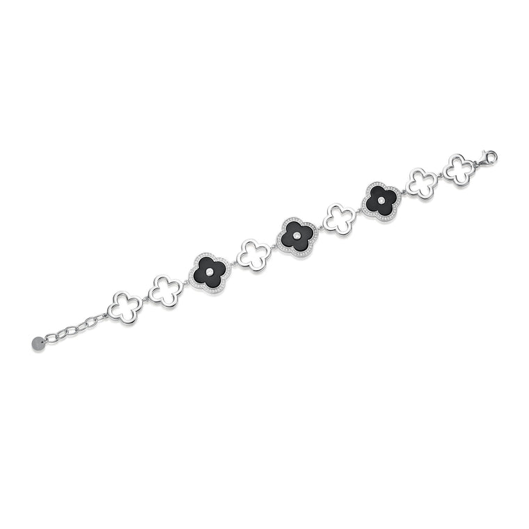 Flora Grand Halo Nine-Station Flower Bracelet