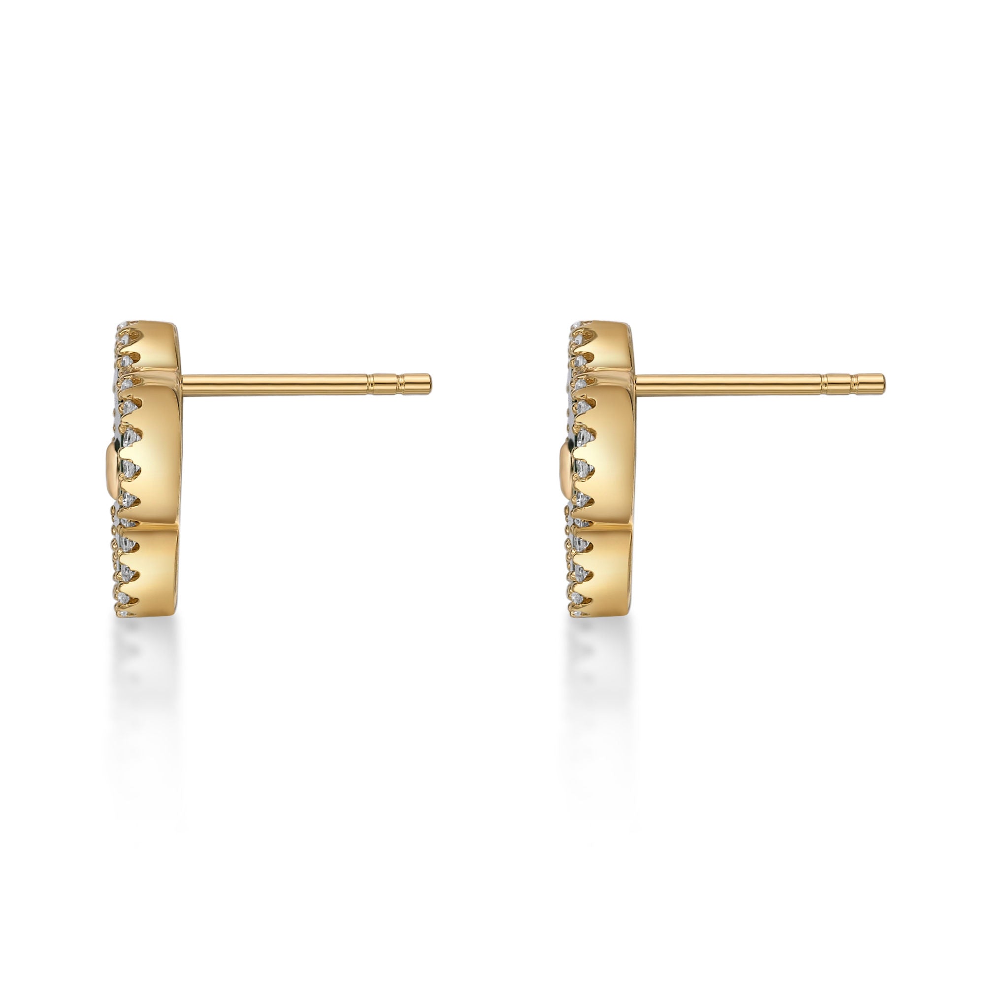 Flora Halo Flower Stud Earrings