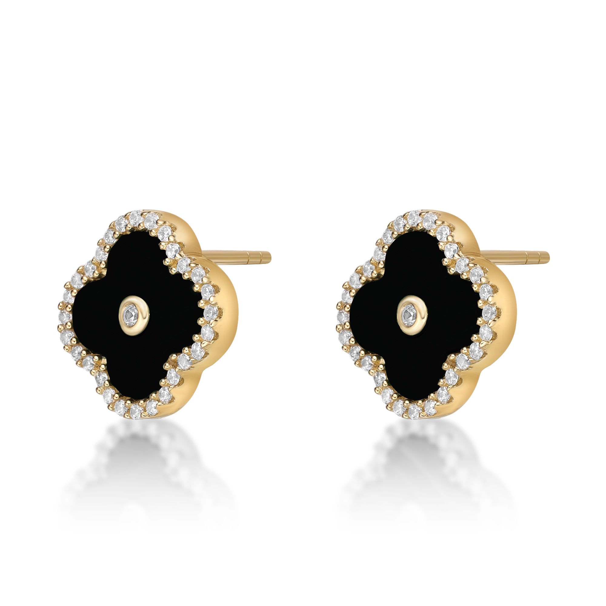 Flora Halo Flower Stud Earrings