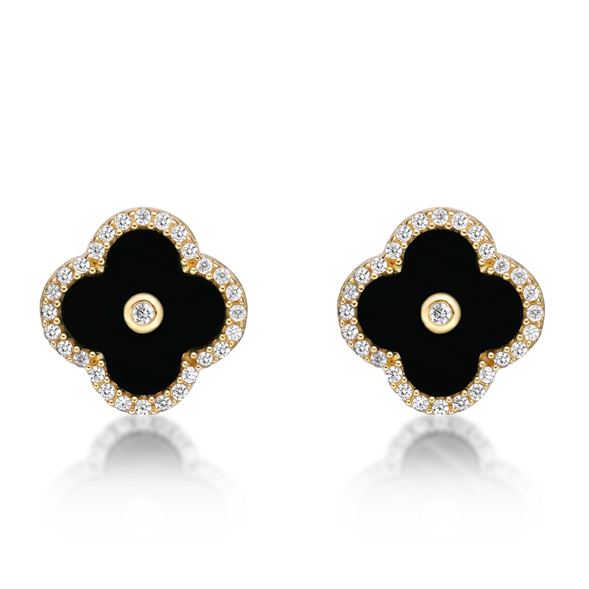 Flora Halo Flower Stud Earrings