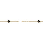 Flora Halo Three-Station Flower Bracelet