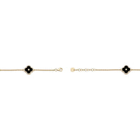 Flora Halo Three-Station Flower Bracelet