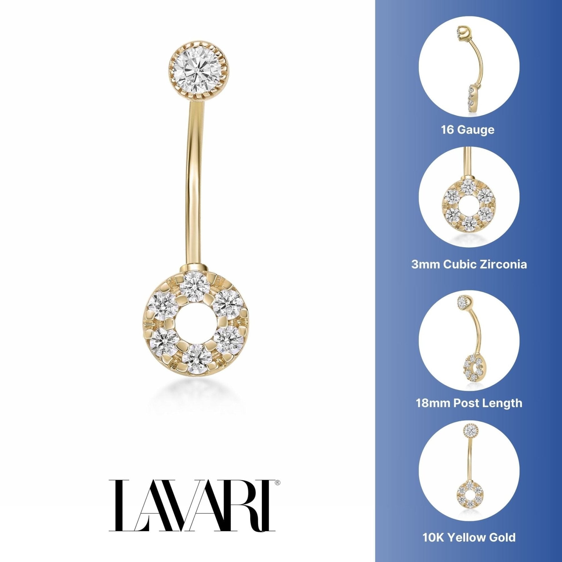 Circle Belly Ring - 16G