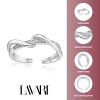 Twisted Adjustable Toe Ring