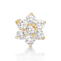 20 G (0.8 mm) Lab Grown Diamond Straight-Stud Nose Ring in 14K Gold