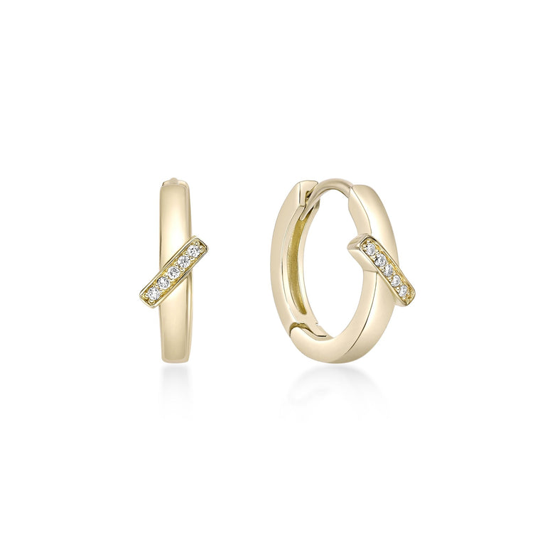 Slash Hoop Earrings