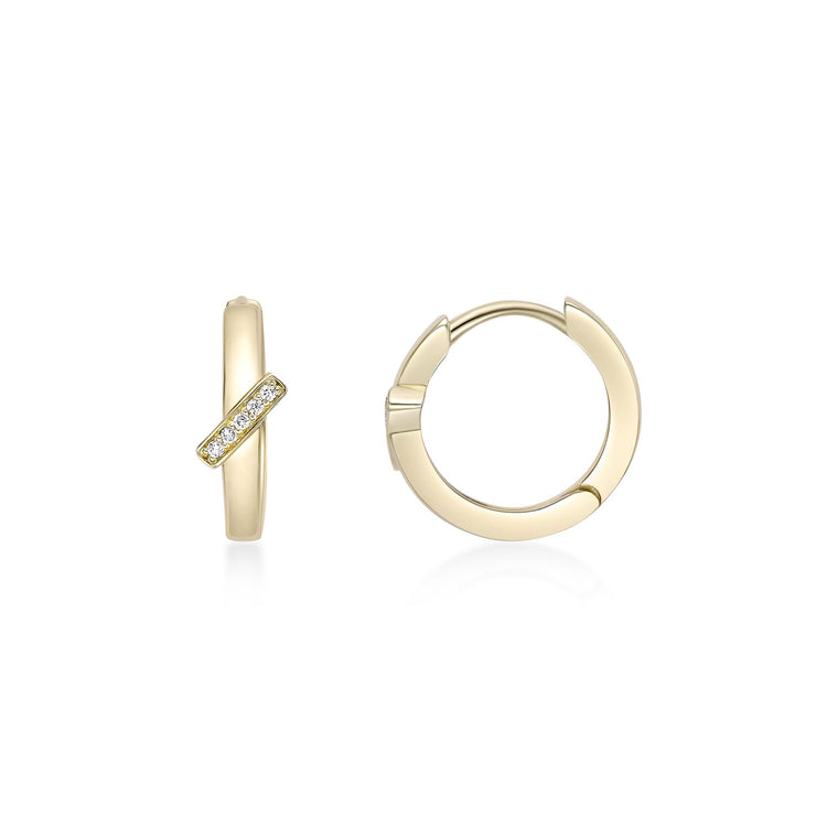 Slash Hoop Earrings