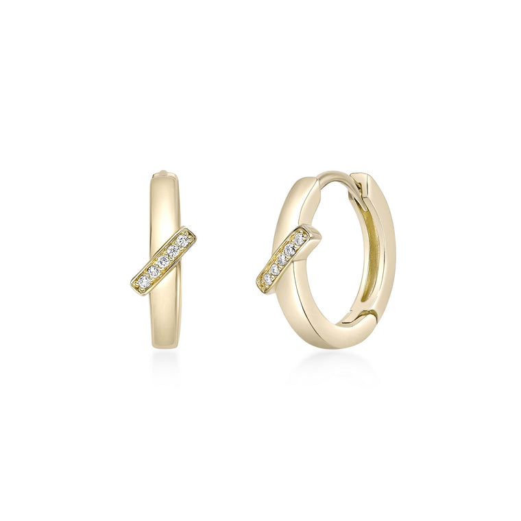 Slash Hoop Earrings